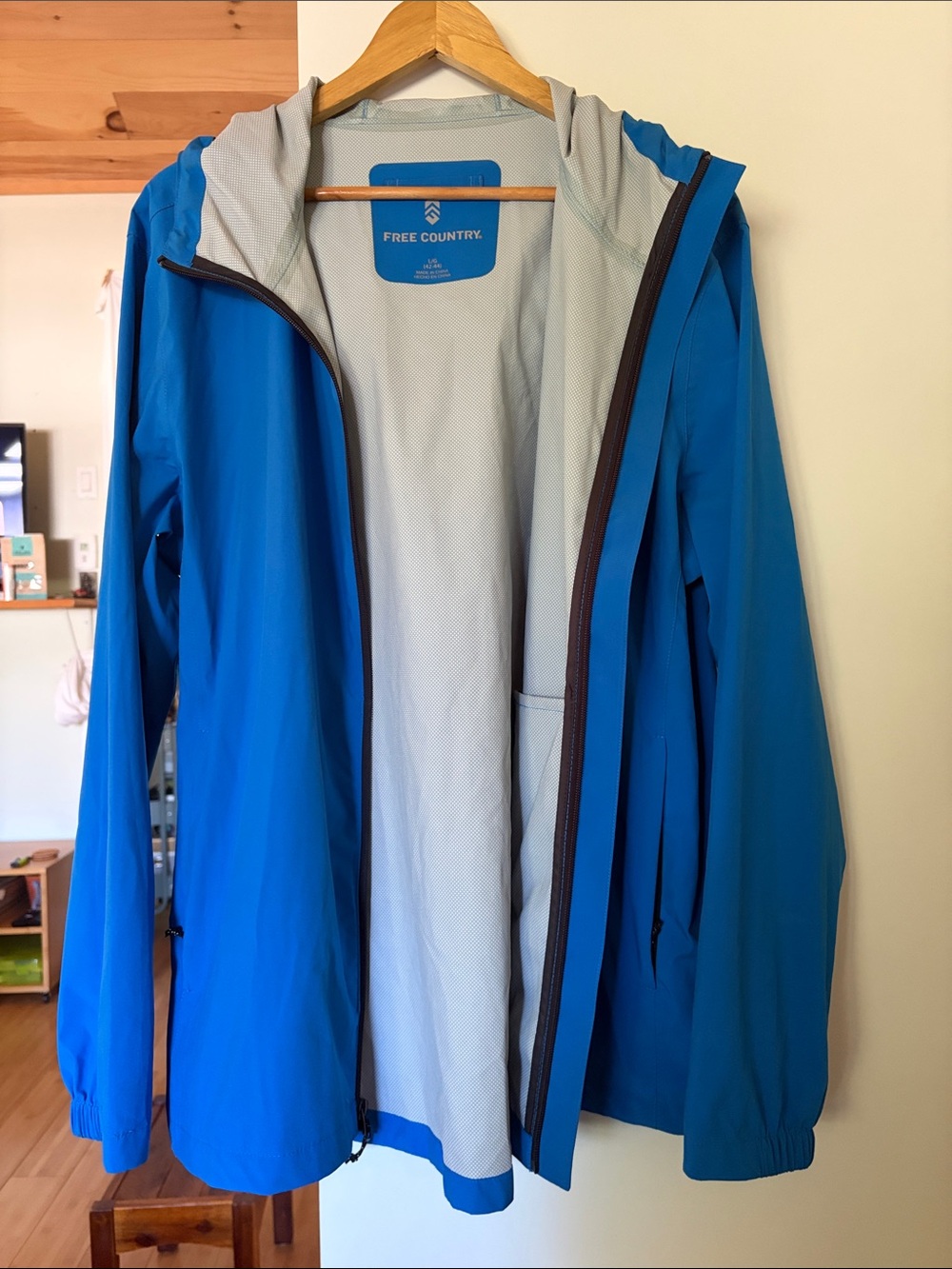 Free Country Women's Bright Blue Hooded Ski Jacket